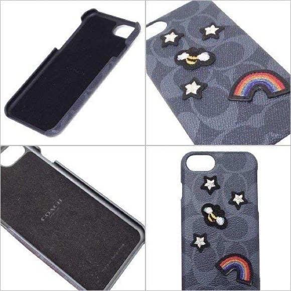 Coach iPhone X Black Sig Bumble Bee/rainbow - Picture 5 of 5